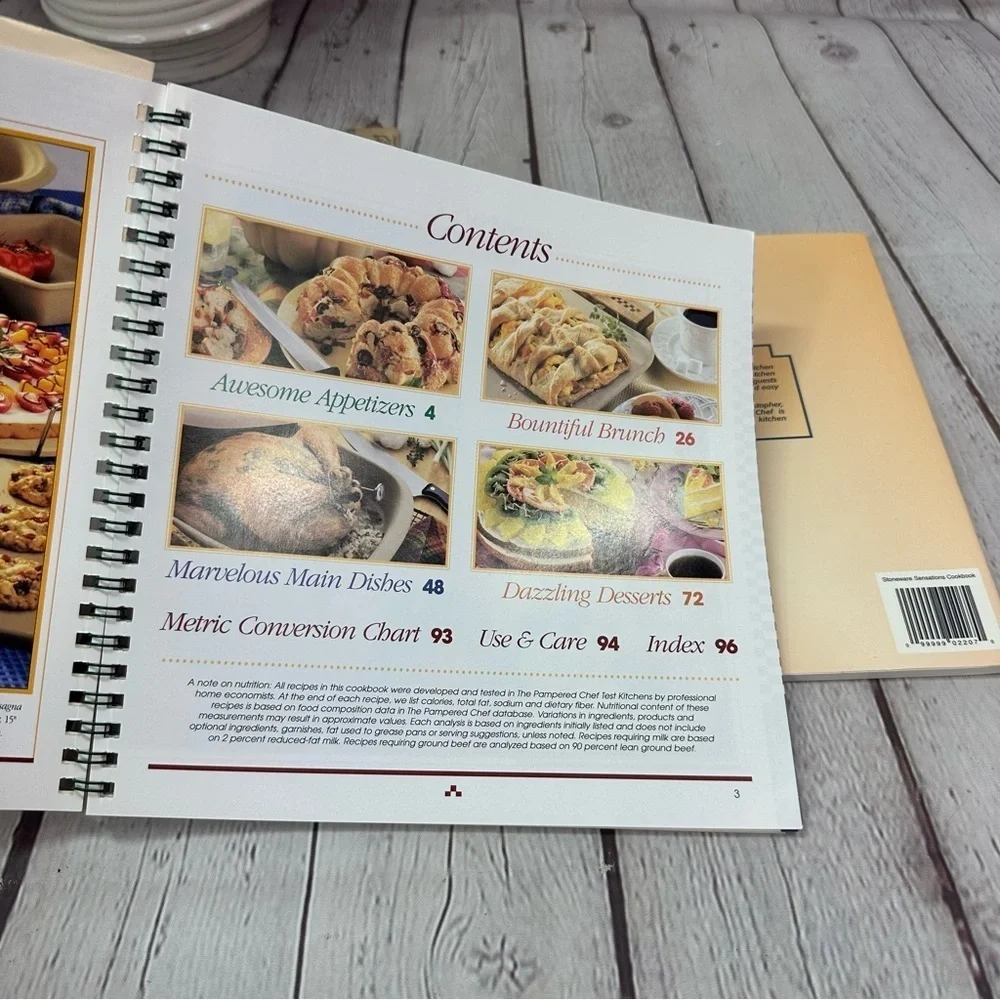 vintage 1990s Pampered Chef Kitchen Cookbooks homestead homemade